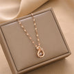 Majestic Swan Rose Gold Pendant Necklace