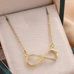 Infinity Curve Gold Necklace