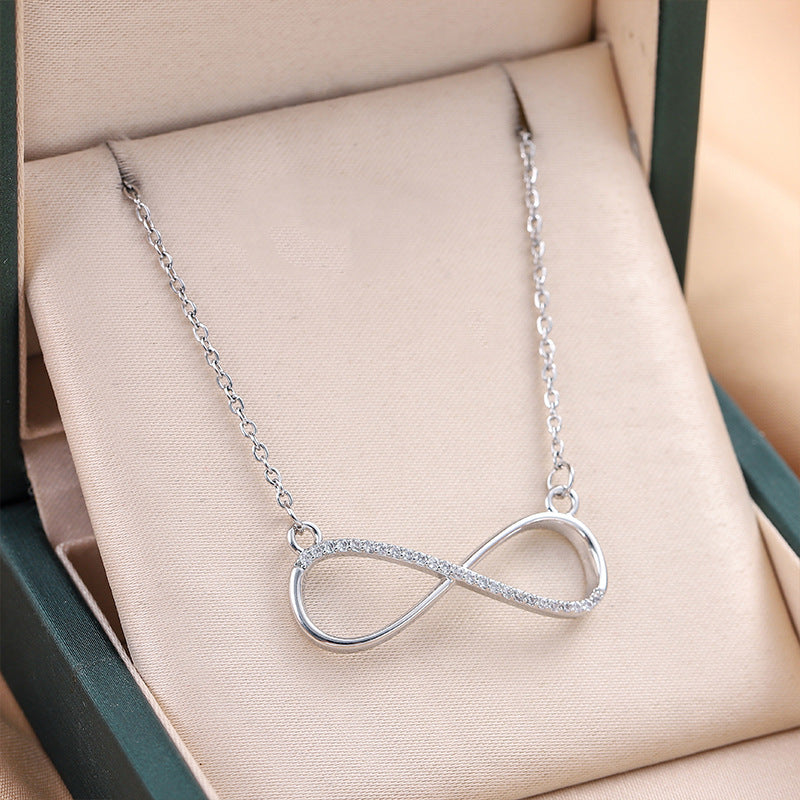Infinity Curve Gold Necklace