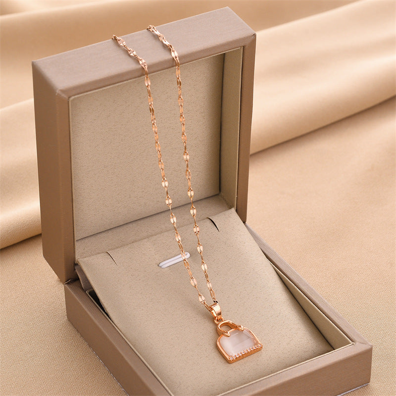Luxury Purse Pendant with Zirconia Detail