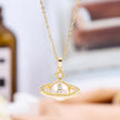 Pearl Orbit Pendant Necklace