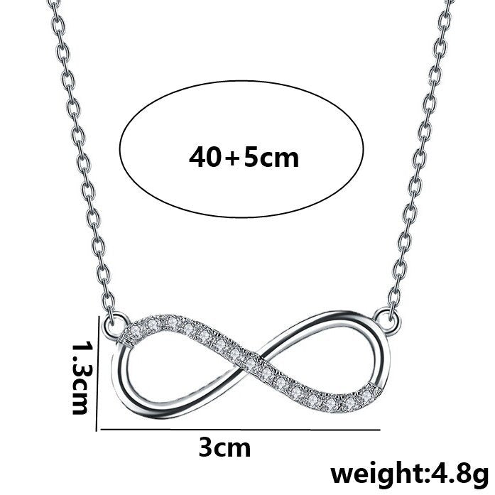 Infinity Curve Gold Necklace