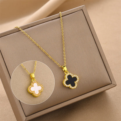Classic Four-Leaf Petal Necklace