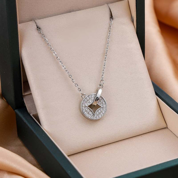 Starfall Zircon Pendant Necklace