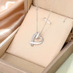 Colored Enamel Heart Gold Pendant Necklace