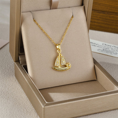 Sailboat Pendant Necklace