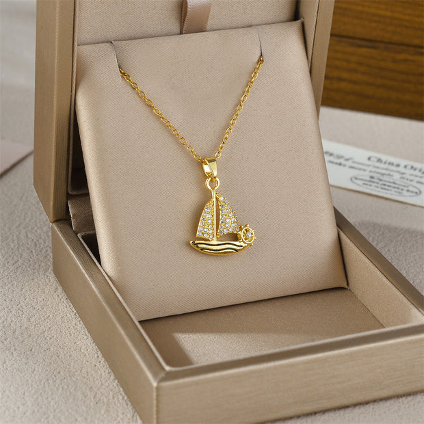 Sailboat Pendant Necklace