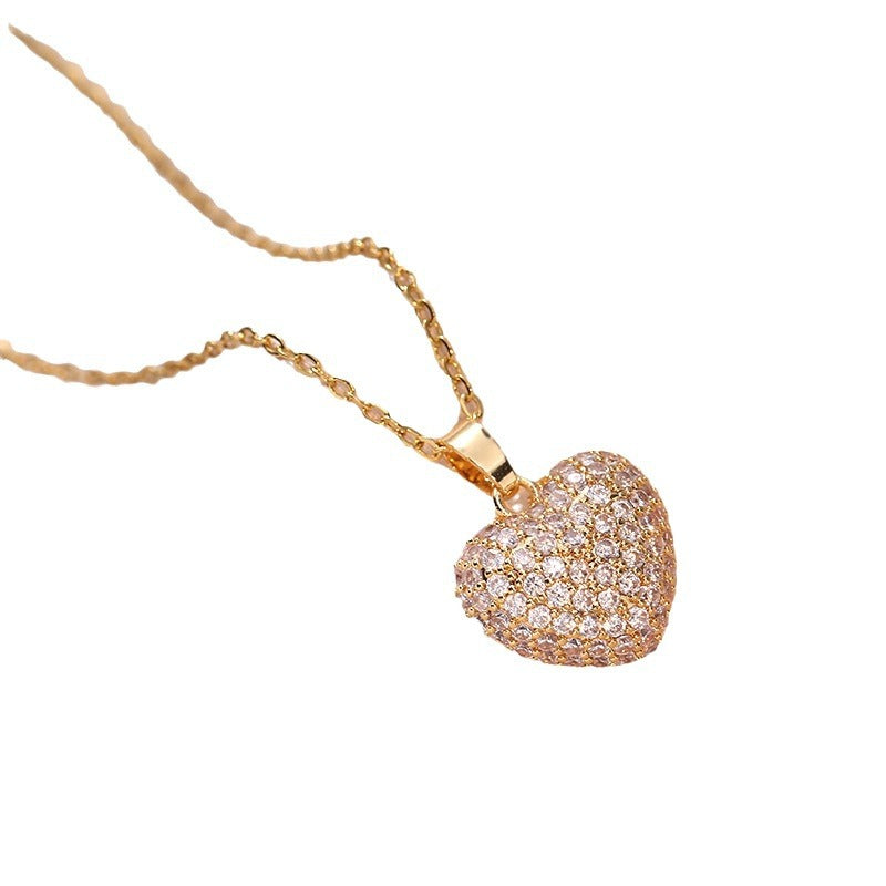 Luxe Encrusted Heart Statement Necklace
