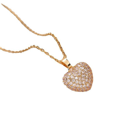 Luxe Encrusted Heart Statement Necklace