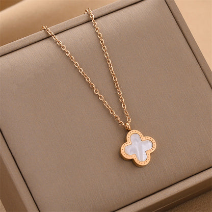 Midnight Alhambra Inspired Clover Necklace