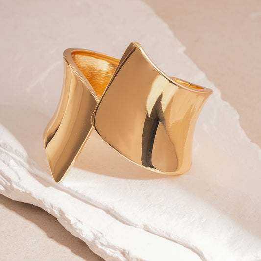 The Overlap Geometric Statement Cuff Bracelet