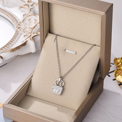 18K Gold Plated Luxury Bag Pendant Necklace