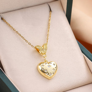 Starry Heart Pendant Necklace