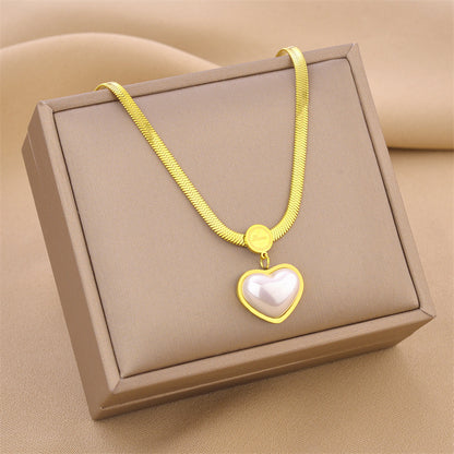 Heart Glow Zircon Pendant Necklace