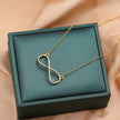 Infinity Curve Gold Necklace