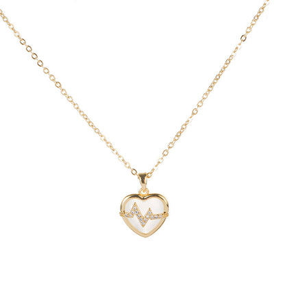 Heartbeat Heart Zircon Necklace