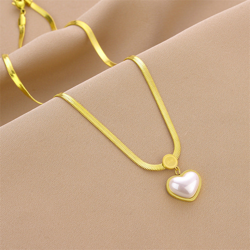 Heart Glow Zircon Pendant Necklace