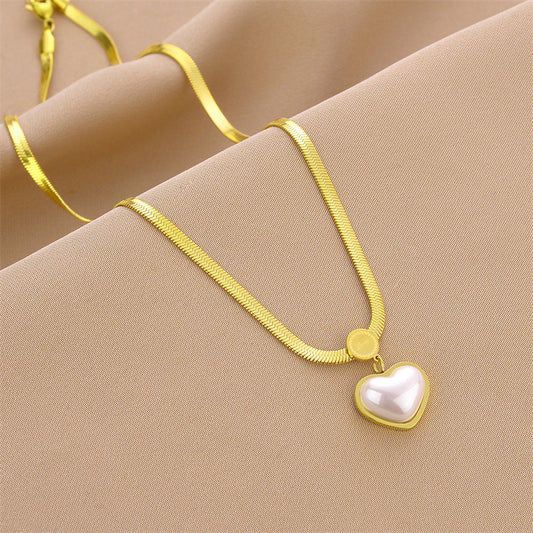 Heart Glow Zircon Pendant Necklace