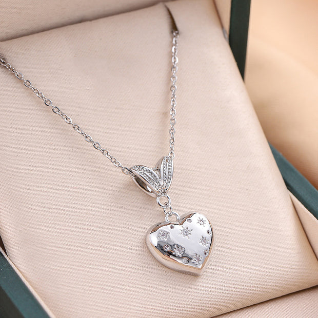 Starry Heart Pendant Necklace
