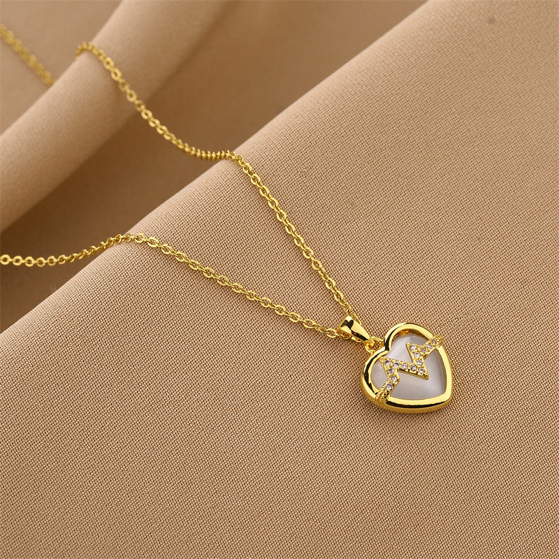 Heartbeat Heart Zircon Necklace
