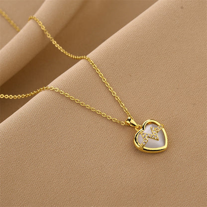 Heartbeat Heart Zircon Necklace
