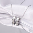 Trendy Enamel H Pendant Necklace