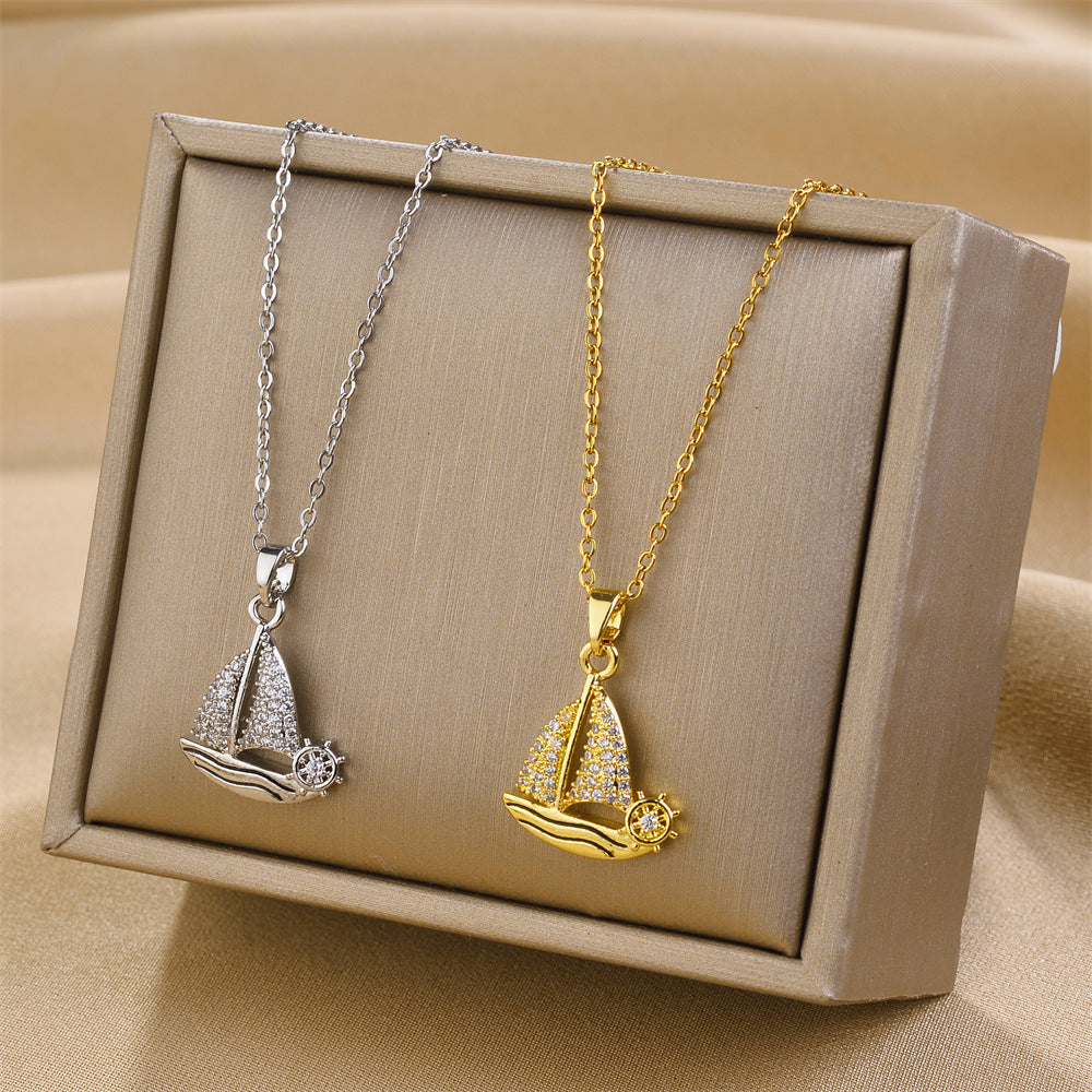 Sailboat Pendant Necklace
