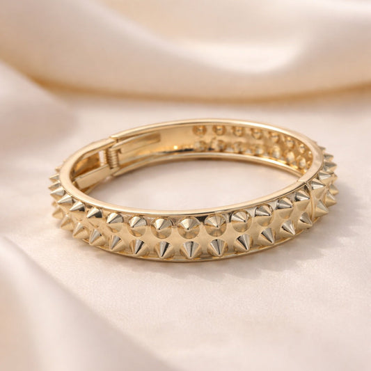 Crystal Pavé Wide Band Cuff Bracelet