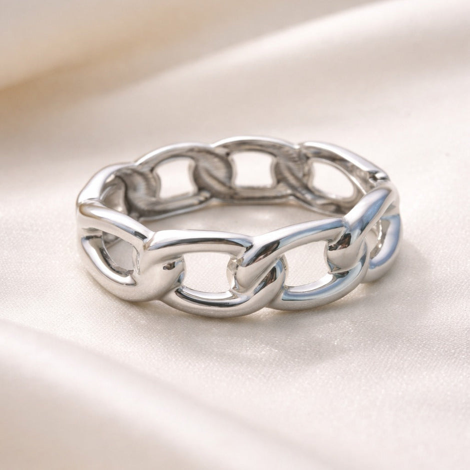 Chroma Link Silver Statement Bracelet