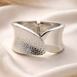 Liquid Hammered Silver Bangle