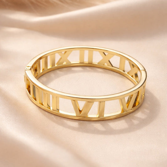 Eternal Numeral Hinged Bracelet