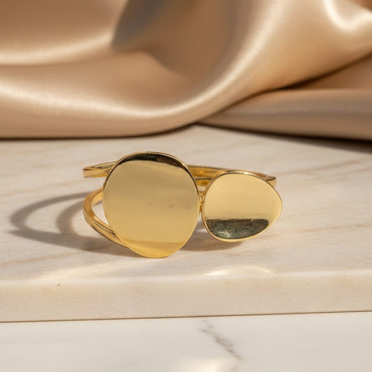 Parallel Orbit Gold Plated Bracelet