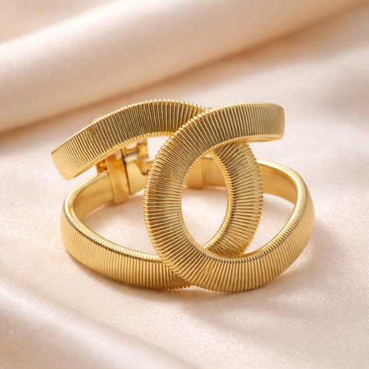 The Linear Ribbed Cuff Bracelet