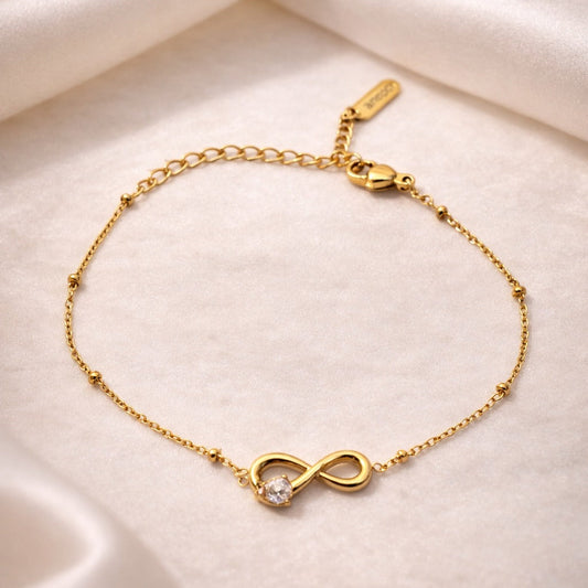 Eternity Solitaire Infinity Bracelet