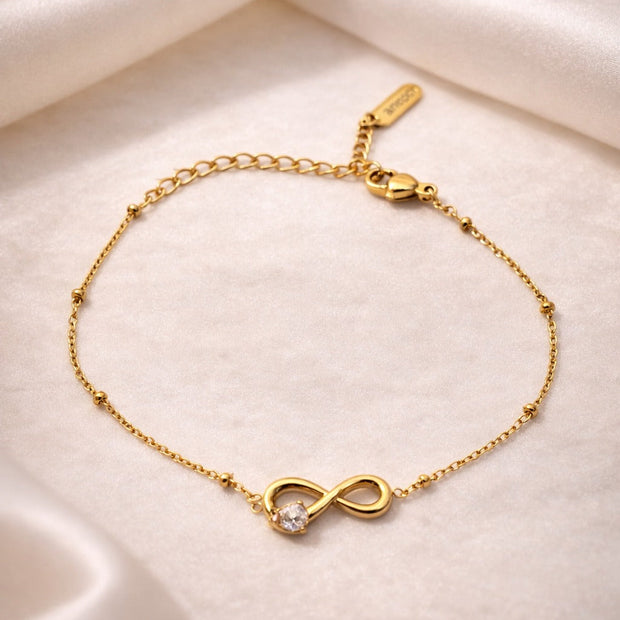 Eternity Solitaire Infinity Bracelet