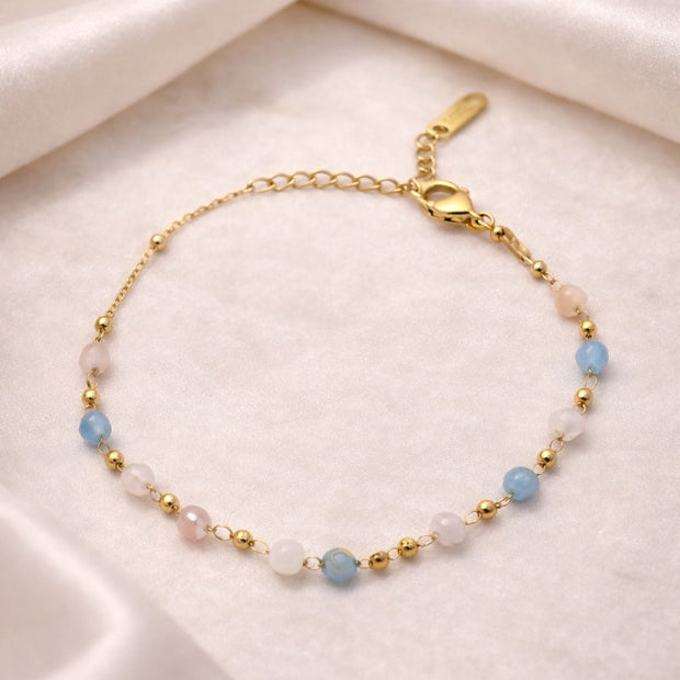 Aurora Pastel Gemstone Beaded Bracelet
