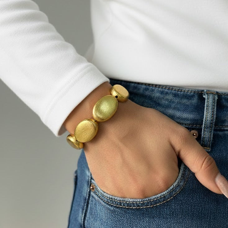 Molten Orb Statement Bracelet