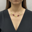Golden Dragonfly Ruby Necklace