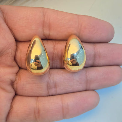 Everyday Chunky Gold Hoops