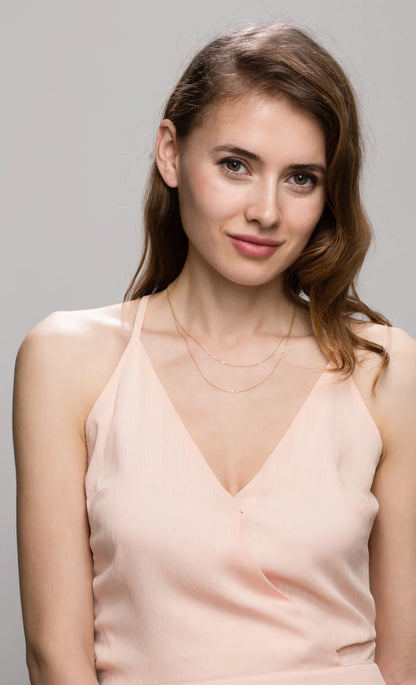 Dainty Double chain Layered Necklace