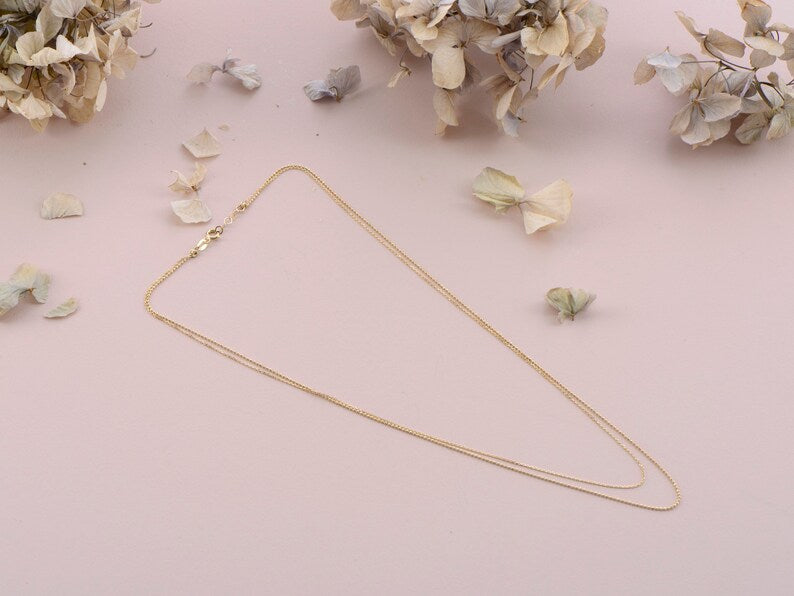 Dainty Double chain Layered Necklace
