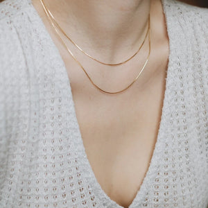Dainty Double chain Layered Necklace