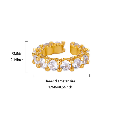 Bold Round Solitaire Eternity Stackable Diamond Band